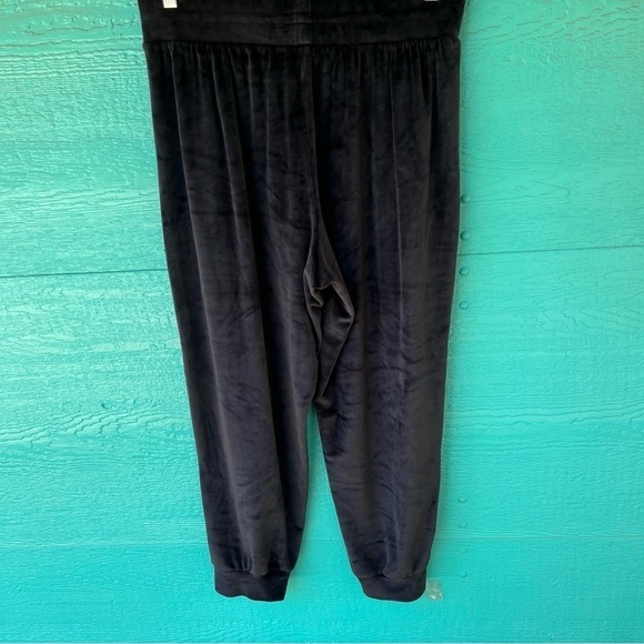 VICTORIA’S SECRET ON POINT VELOUR VELVET JOGGERS BLACK SIZE XL EUC - Picture 9 of 11